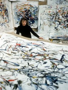 Loomis Dean - Joan Mitchell in Her Studio, 1957