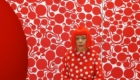Kusama in red dots